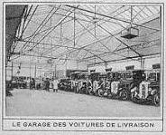 Le garage des voitures de livraison